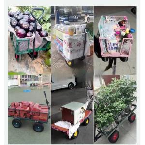 Buy cheap Convenient Pneumatic Wheel Steel Garden Mesh Cart For Garden Maintenance from wholesalers