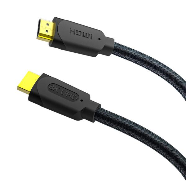 Quality 8Gbps Hdmi Cord With Ethernet , Braided HDCP 2.2 Certified Hdmi 4K 60Hz Cable for sale