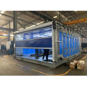 Buy cheap Mobile Retractable Telescopic Spray Booths Car Painting Room with Electric Heatingg Paint from wholesalers