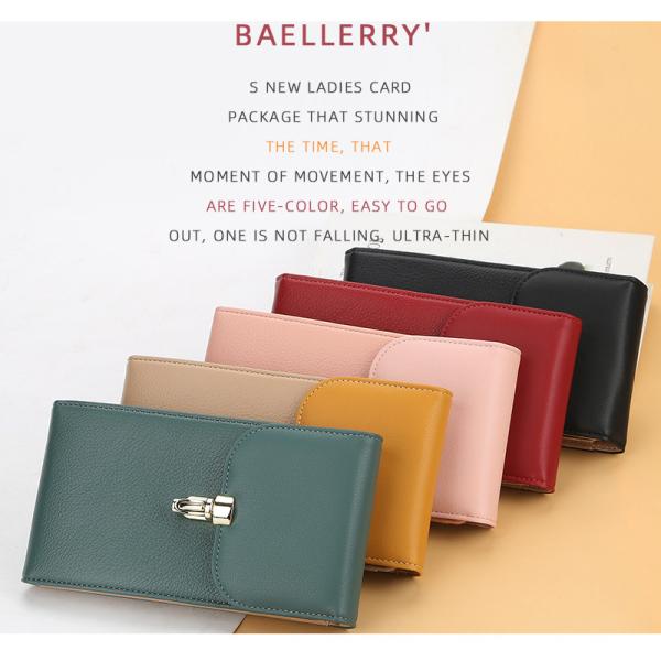 Customization Patterned Minibook PU Leather Card Holder Wallet for Large Capacity