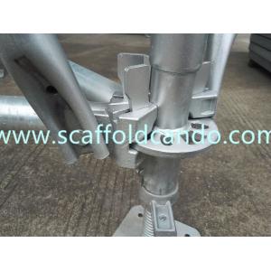 Buy cheap Ringlock scaffold system hot dip galvanized diagonal brace 1200*2000mm,1200*1800mmL gain loading capacity  for scaffolds from wholesalers