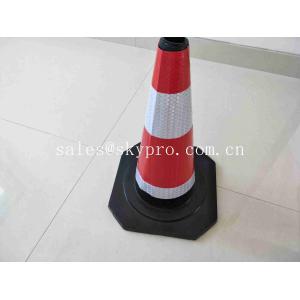 Road Soft Plastic Fluorescent Flexible Roadway Safety Rubber Traffic Cones