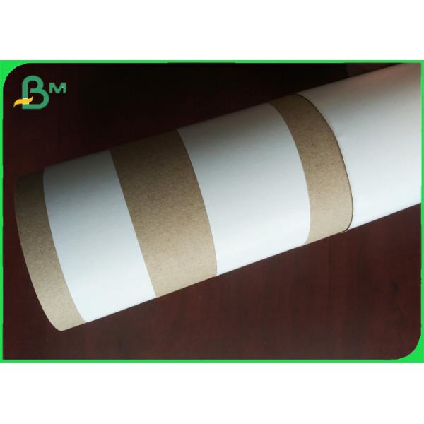 Quality Recycled Kraft Liner White Top 170gsm In 24" 30" Roll Width High Strength for sale