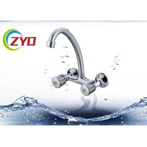 Buy cheap Chrome Cross Water Tap Faucet With Two  Handle Thick Chrome Plated Layer from wholesalers