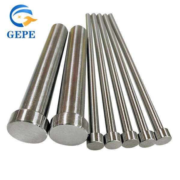 Buy cheap SKD61 Full Hard Flat Ejector Pin , Punch Ejector Pins Hardened Nitriding Mould Support Pin from wholesalers