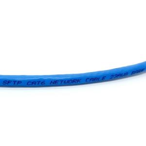 Buy cheap Bulk CAT6 Ethernet Cable , SFTP CAT6 Shielded Lan Cable 1000ft AL Foil and CCA Braiding from wholesalers