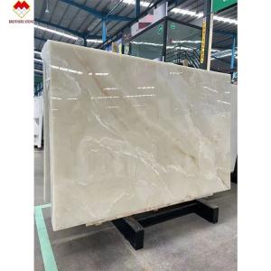 China Backlit Royal White Onyx Marble Slab for Customizable Table Countertop and Wall Panel on sale