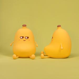 Modern Design Cute Banana Night Light Rechargeable Dimmable LED Small Desk Lamp