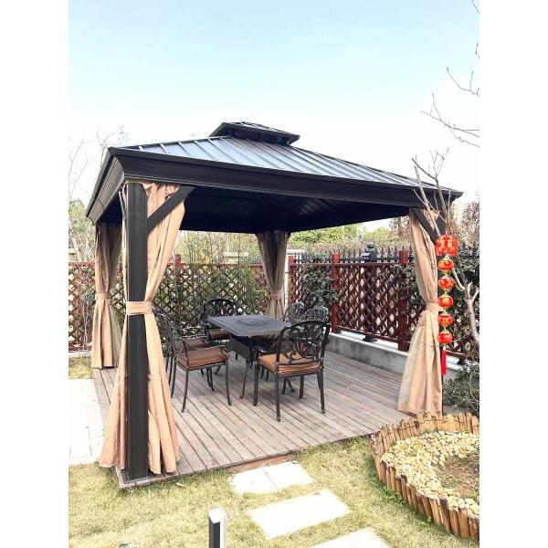 Quality Luxury Aluminium Gazebo: Where Modern Engineering Meets Timeless Elegance for sale