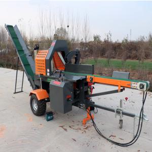 20 Ton Hydraulic Firewood Processor Portable Wood Splitter for Raw Material Wood