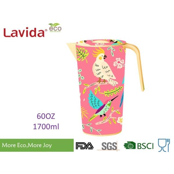 Quality Heat Resistance 100% Food Grade Safe Bamboo Water Jug Disposable Beverage Jug Contemporary Style with LOGO and Prints for sale