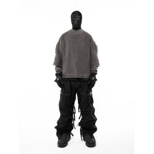 Buy cheap XL Size Plain Dyed Drawstring Pullover Sweatshirt For Spring from wholesalers