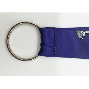 Custom Dye Sublimation Lanyards with the picture of space travel and split ring