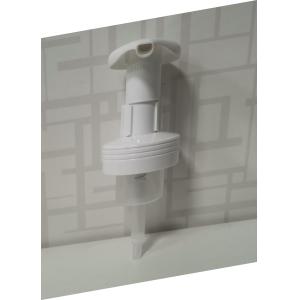 Customized White Plastic Foam Pump With Transparent Housing For Bottles