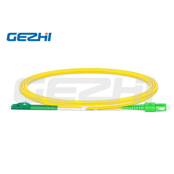 Buy cheap 1310/1550nm LC APC To SC APC Duplex OS2 Single Mode PVC 2.0mm Fiber Optic Patch Cable from wholesalers