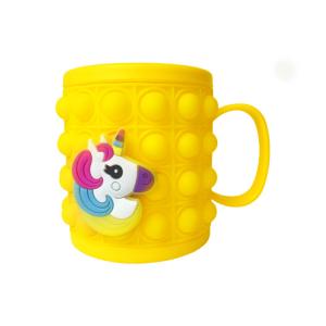 Buy cheap Safe And Efficient Baby Feeding Silicone Removable Cartoon Mug Pinch Children'S Love Toothbrush Mug from wholesalers
