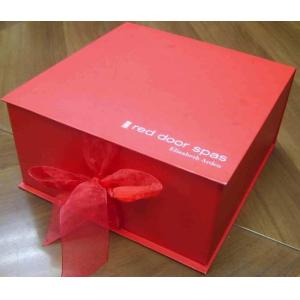 Buy cheap Top Grade Folding Cardboard Paper Box Red Square For Gift Packaging from wholesalers