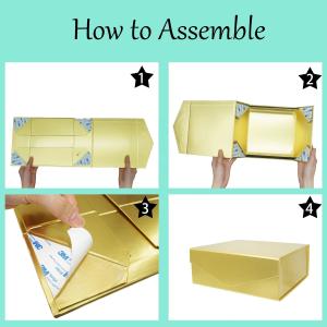 Magnetic Collapsible Rectangle Cardboard Presentation Boxes For Party Wine