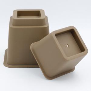 Buy cheap KR-P0246K 8 Piece Adjustable Bed Leg Risers Stackable With Brown Box Anti Slip from wholesalers