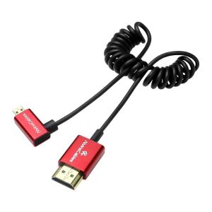 Buy cheap Alvin's Cables 8K 2.1 Micro HDMI Right Angle to HDMI Ultra-Thin Coiled Cable for Atomos Ninja V, 8K@60Hz 4K@120Hz High-Speed HDMI Cable for Sony from wholesalers