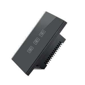 Buy cheap Smart Home Customize Led Black Waterproof 110~250V Phone Wifi Controlled Light Wall Wireless Glass Switches from wholesalers