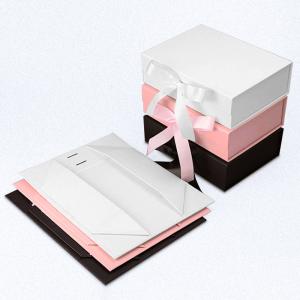 Customizable Ribbon Folding Cardboard Magnetic Gift Box with Recycled Materials