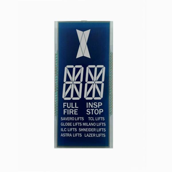 5 Inch Elevator 7 segment Monochrome Stn LCD Display With Connector With