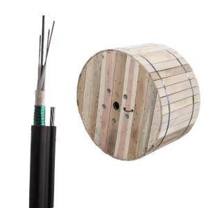 Buy cheap Aerial GYTC8S Armored Figure 8 Cable with Steel Tape 24 36 48 72 Core G652D Fiber Optical Cable from wholesalers