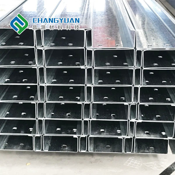 C&Z purlins and crossbeam and ridgepole and Galvanized Steel Profile with