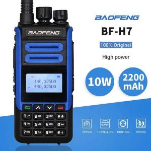 Buy cheap BF-H7 Dual Band Portable Walkie Talkie VHF UHF 136-174MHZ 400-520MHZ IPX4 Waterproof with 1000-1500mAh Battery from wholesalers