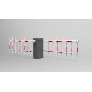 2 Motors Automatic Car Parking Barrier 6M Arm 24VDC Brushless Motor Boom Barrier