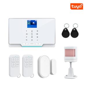 Buy cheap Wireless WIFI GSM Home Security Alarm System For Tuya Smart Life APP With Motion Sensor Compatible With Alexa & Google from wholesalers
