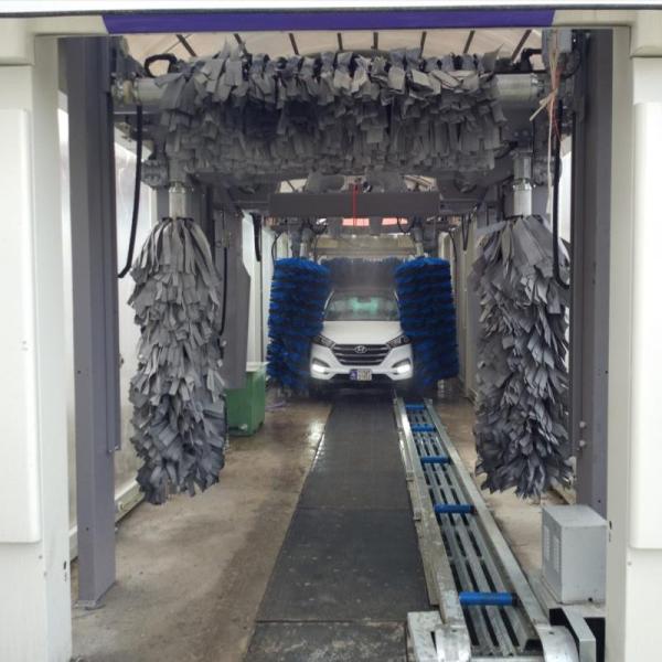 Quality Fully Automatic Tunnel Car Wash Machine High Pressure Car Wash Machine 10 Brushes Rollover Car Wash Systems PLC Control System for sale