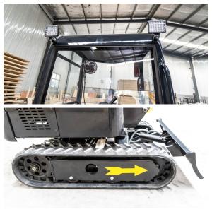 HT10 1 Ton Mini Excavator With Cabin And Briggs Stratton Engine Fan Cool