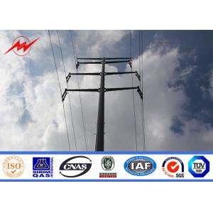 Buy cheap S500MC Galvanized Power Pole Transmission Line Contractor 110 Kv from wholesalers