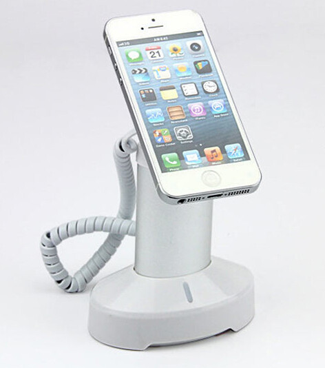 COMER security mobile phone locking holder with alarm sensor cable and charging