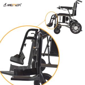 China Lithium Battery Lightweight Foldable Wheelchair 125kg Load With Brushless on sale