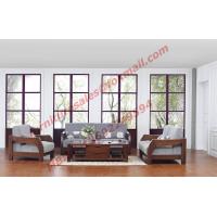 Buy cheap Solid Wood Sofa with Upholstery for Luxury Living Room Made in China product