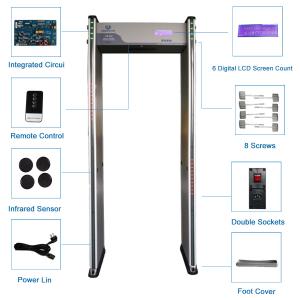 UB600 Multi Zone Metal Detectors Walk Through Easy Assembly For Airports /