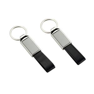 Buy cheap Stitching PU Leather Key Chains Zinc Alloy Mini Key Holder Leather Strap from wholesalers