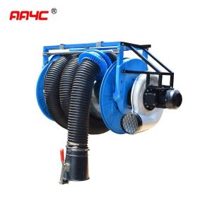 China Retractable Portable Vehicle Exhaust Removal Systems Exhaust Extraction Hose Reel 125mm on sale