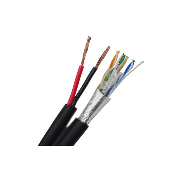 Buy cheap FTP CAT5E 24 AWG Bare Copper with 2 x 1.50 mm2 Stranded CCA Power for IP Camera from wholesalers