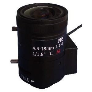 Buy cheap C mount Vari-focal CCL1184518MMPCR 1/1.8" 4.5-18mm Manul iris/ DC auto iris Lens from wholesalers
