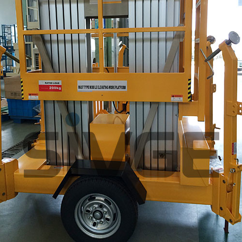 Buy cheap 10m Platform Height Aluminium Alloy Trailer Mounted Aerial Work Platform Lift from wholesalers