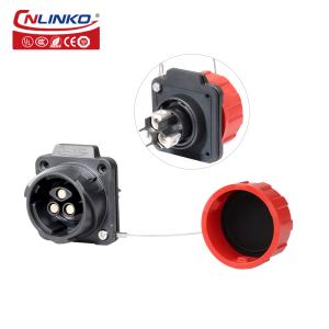 Cnlinko DL-28 IP68 Plastic 50A 500V AC Industrial Power Connector 3 Pin Circular