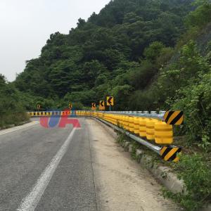 Buy cheap Road Traffic Safe PU Foam EVA Highway Rolling Barrel Guardrail from wholesalers