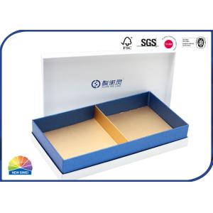 Custom Offset 4c Print Embossed Logo Rigid Shoulder Box