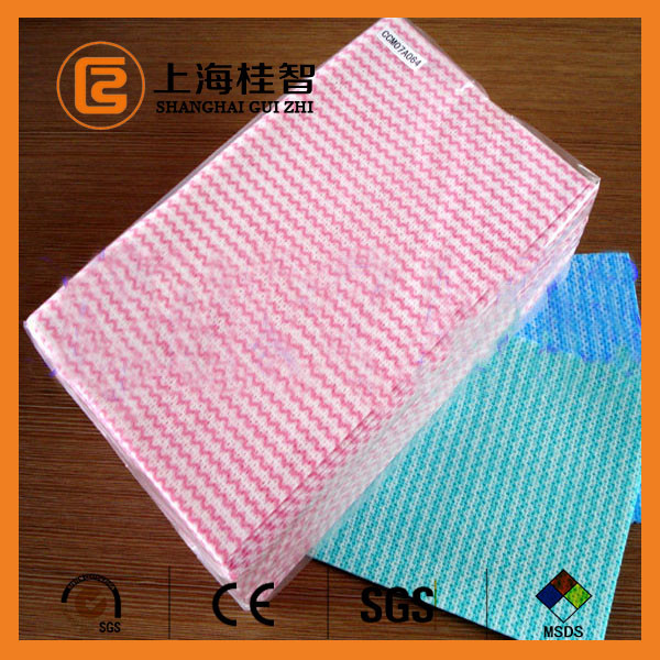 Quality Wavy Pattern Kitchen Towel Household Wipes Spunlace Nonwoven Wiping Cloths for sale