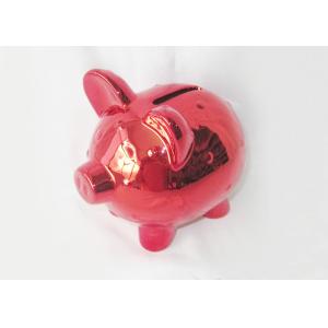 Buy cheap Electroplating Ceramic Piggy Bank / Ceramic Money Box For Adult Strong Dolomite from wholesalers