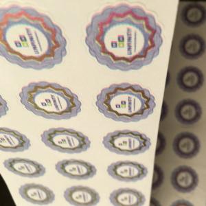 Double Layer 3D Holographic Sticker Safe QR Code Hologram Sticker